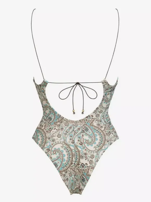 Maillot de bain une pièce à imprimé bohème découpé pour l'été 2026
