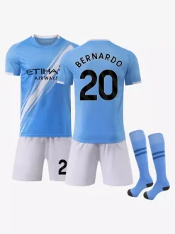 Maillot de football 25/26 HAALAND et FODEN ensemble 3 pièces pour homme vêtements de sport