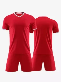 Maillot de football adulte à manches courtes personnalisé uniforme d'équipe de football vêtements de sport d'entraînement