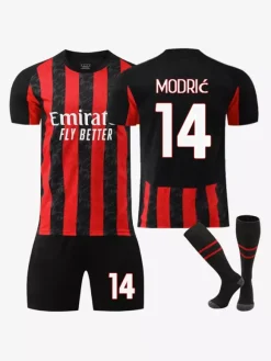 Maillot de football domicile du club 25/26 n° 10 RAFAEL LEÃO n° 11 PULISIC Ensembles de vêtements de sport 3 pièces pour homme