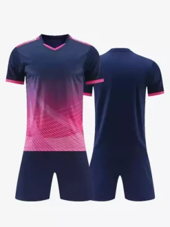 Maillot de football personnalisé pour hommes col en V manches courtes vêtements de sport