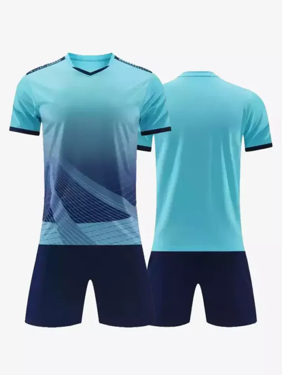 Maillot de football personnalisé pour hommes col en V manches courtes vêtements de sport
