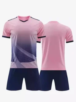 Maillot de football personnalisé pour hommes col en V manches courtes vêtements de sport