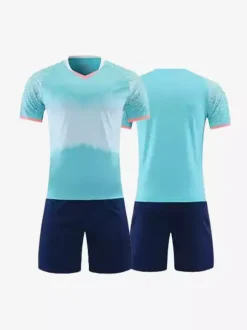Maillot de football personnalisé à manches courtes unisexe avec teinture par nouage