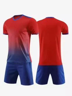 Maillot de football personnalisé à col en V et manches courtes pour homme