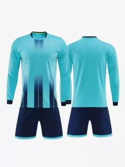 Maillot de football personnalisé à manches longues pour hommes teinture par nouage vêtements de sport