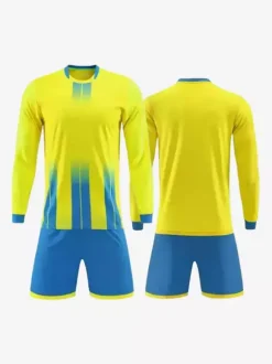 Maillot de football personnalisé à manches longues pour hommes teinture par nouage vêtements de sport