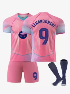 Maillot de football rose édition spéciale Ligue des champions 25/26 n° 10 Lamine Yamal n° 14 Rashford Football Club