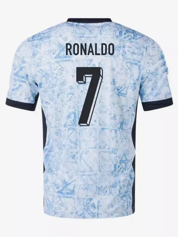 Maillot de l'équipe nationale Ronaldo n°7 haut à manches courtes domicile et extérieur