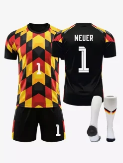 Maillot d'entraînement 3 pièces de l'équipe nationale d'Allemagne (2026) : Musiala (n° 10) Kimmich (n° 6) Woltemade (n° 11) pour adultes et enfants.