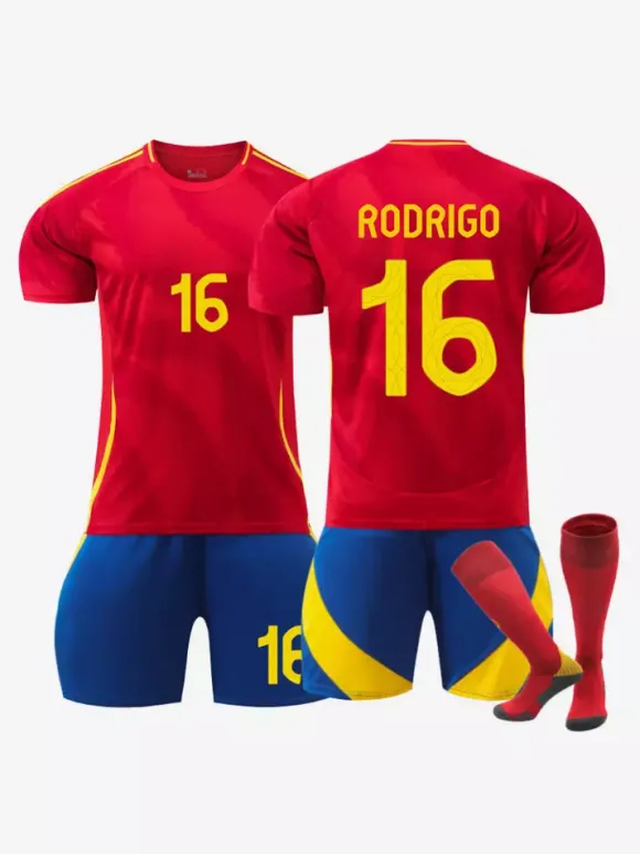 Maillot domicile 3 pièces de l'équipe nationale de football européenne N° 19 LAMINE YAMAL