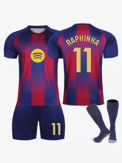 Maillot domicile 3 pièces du club de football LAMINE YAMAL 25/26 vêtements de sport pour homme