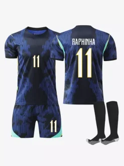 Maillot domicile Argentine 2026 ensemble 3 pièces n° 7 VIN.JR n° 11 Raphinha tenue de l'équipe nationale pour adultes et enfants