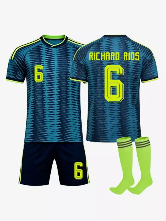 Maillot domicile de l'équipe nationale 2026 n°7 Luis Díaz n°10 James : tenue 3 pièces pour enfants et adultes