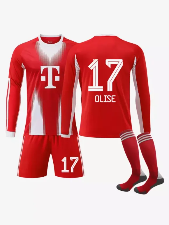 Maillot domicile manches longues 3 pièces du Karl Football Club saison 25/26 n° 10 Musiala n° 42