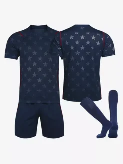 Maillot extérieur américain 2026 personnalisé ensemble 3 pièces pour adultes et enfants