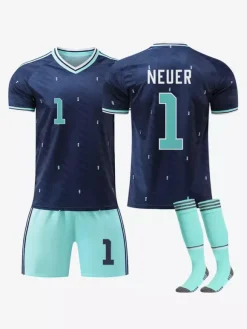 Maillot extérieur de l'Allemagne 2026 n° 17 Wirtz et n° 10 Musiala ensemble 3 pièces pour adultes et enfants