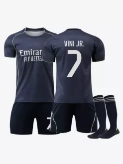Maillot extérieur du club de football 25/26 n° 10 Mbappé n° 11 Rodrigo Ensemble 3 pièces