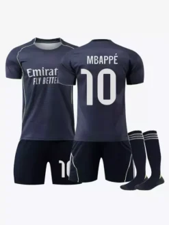 Maillot extérieur du club de football 25/26 n° 10 Mbappé n° 11 Rodrigo Ensemble 3 pièces