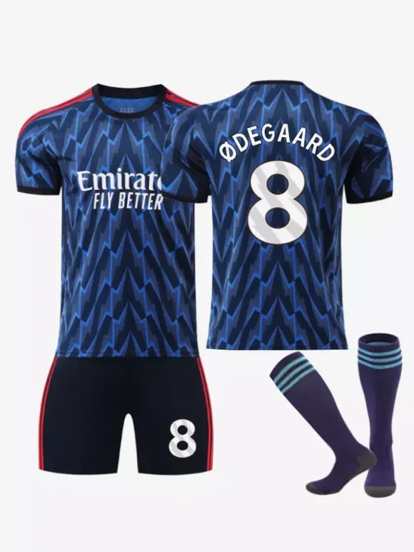 Maillot extérieur du club de football 25/26 numéro 7 Saka numéro 41 Rice ensemble d'uniformes de football pour adultes et enfants