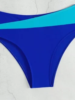 Maillot de bain bikini rose à lacets pour femme maillot de bain sexy d'été