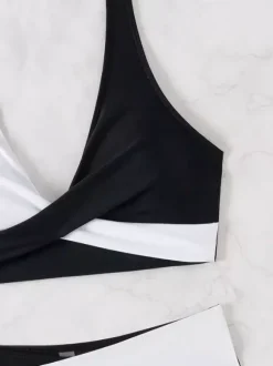 Maillot de bain bikini rose à lacets pour femme maillot de bain sexy d'été