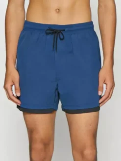 Maillot de bain homme style boxer double épaisseur coupe ample séchage rapide grandes tailles