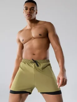 Maillot de bain homme style boxer double épaisseur coupe ample séchage rapide grandes tailles