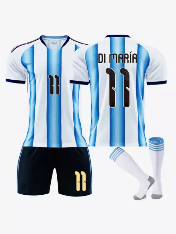 Maillot de Football Argentine Domicile 2026 Ensemble Maillot 3 Pièces Manches Courtes N°9 Álvarez