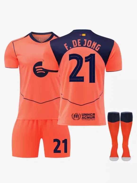 Maillot de football 3e équipe n° 9 Lewandowski n° 10 Yamal 25/26 pour enfants et adultes