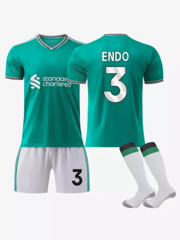 Maillot de football 3e équipe 25/26 numéro 7 Wirtz numéro 22 Ekitike ensemble 3 pièces pour adultes et enfants