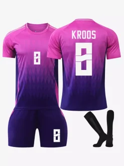 Maillot de football extérieur N° 8 KROOS N° 6 KIMMICH N° 10. MUSIALA Ensemble 3 pièces pour le Championnat d'Europe