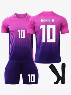Maillot de football extérieur N° 8 KROOS N° 6 KIMMICH N° 10. MUSIALA Ensemble 3 pièces pour le Championnat d'Europe