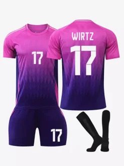 Maillot de football extérieur N° 8 KROOS N° 6 KIMMICH N° 10. MUSIALA Ensemble 3 pièces pour le Championnat d'Europe
