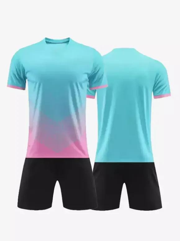 Maillot de football personnalisé Tie Dye pour hommes col rond manches courtes vêtements de sport