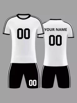 Maillot de football personnalisé à manches courtes pour homme avec imprimé tie-dye