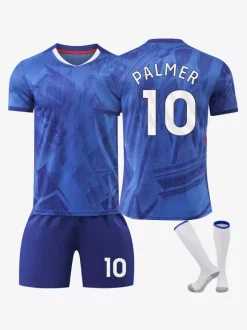Maillot de football 3 pièces pour homme modèle 25/26 numéro 10 Palmer numéro 25 Caicedo