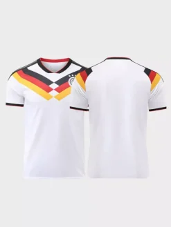 Maillot domicile de l'équipe d'Allemagne 2026 grandes tailles t-shirt personnalisé pour adultes et enfants