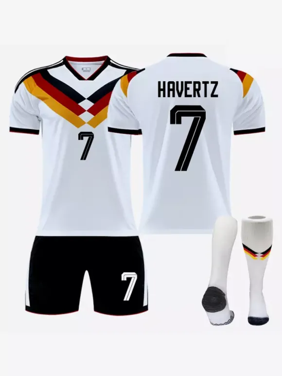 Maillot domicile de l'équipe d'Allemagne de football n°6 KIMMICH n°17 WIRTZ 2026 ensemble 3 pièces pour adultes et enfants