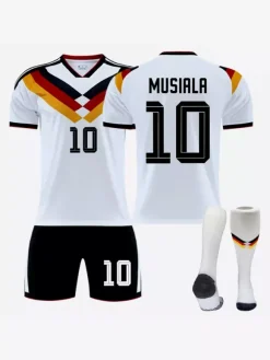 Maillot domicile de l'équipe d'Allemagne de football n°6 KIMMICH n°17 WIRTZ 2026 ensemble 3 pièces pour adultes et enfants