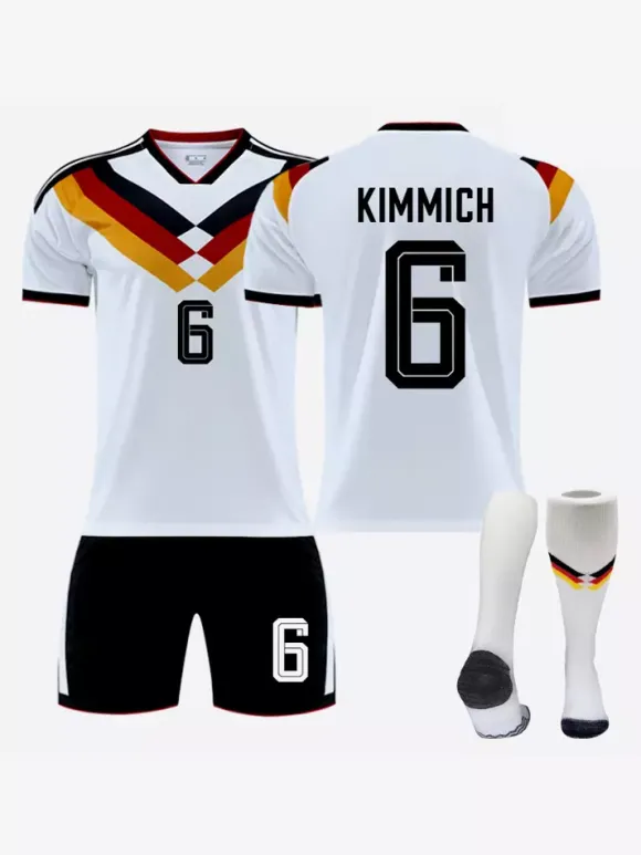 Maillot domicile de l'équipe d'Allemagne de football n°6 KIMMICH n°17 WIRTZ 2026 ensemble 3 pièces pour adultes et enfants
