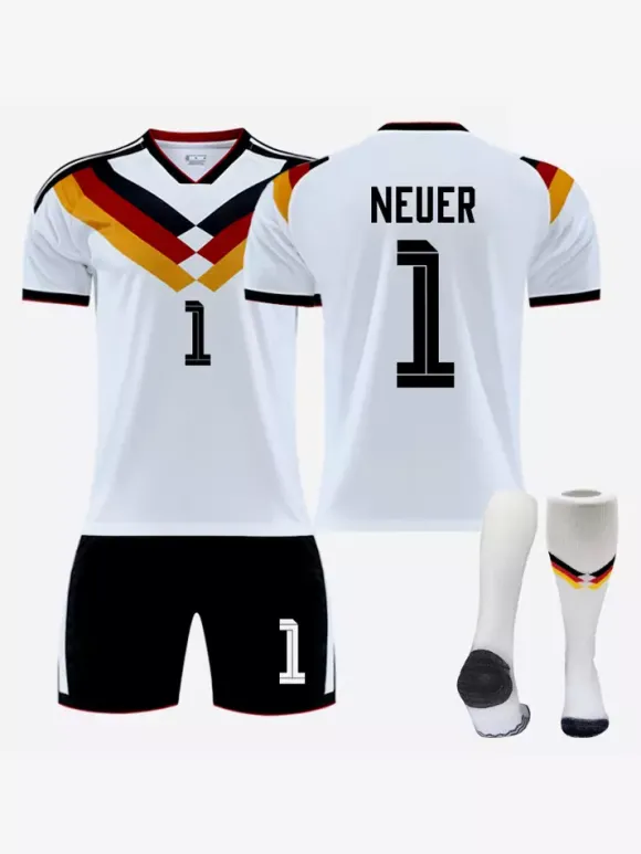 Maillot domicile de l'équipe d'Allemagne de football n°6 KIMMICH n°17 WIRTZ 2026 ensemble 3 pièces pour adultes et enfants
