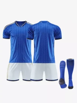 Maillot domicile de l'équipe d'Italie de football 2026 ensemble personnalisé 3 pièces pour adultes et enfants