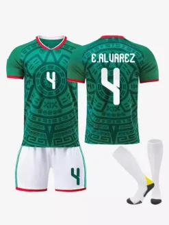 Maillot domicile de l'équipe nationale 2026 numéro 9 Raúl manches courtes vêtements de sport pour adultes et enfants