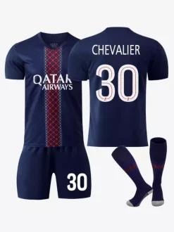 Maillot Domicile du Club de Football 25/26 No.10 Dembélé No.14 Doué No.7 Kvaratskhelia Ensemble 3 Pièces
