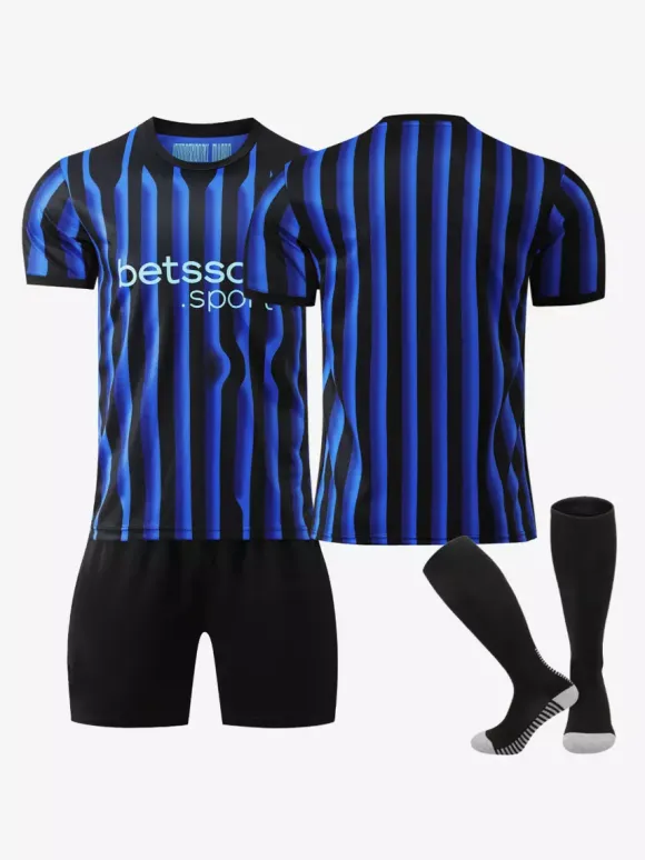 Maillot domicile personnalisé 25/26 du club de football ensemble 3 pièces pour adultes et enfants