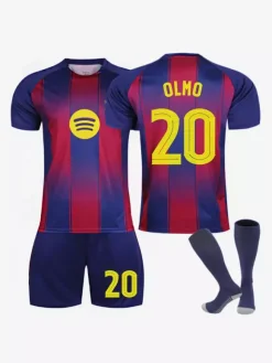 Maillot domicile Yamal n° 10 25/26 ensemble de 3 pièces uniforme de football Raphinha n° 11