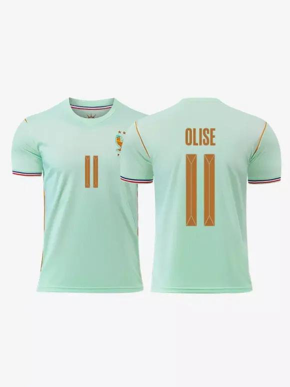 Maillot extérieur de l'équipe de France 2026 Mbappé 10 Olise 11 manches courtes édition supporter
