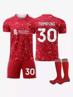 Maillot 3 pièces pour adultes et enfants 26/27 : n° 11 Salah n° 7 Wirtz n° 9 Isak n° 8 Szoboszlai