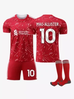 Maillot 3 pièces pour adultes et enfants 26/27 : n° 11 Salah n° 7 Wirtz n° 9 Isak n° 8 Szoboszlai